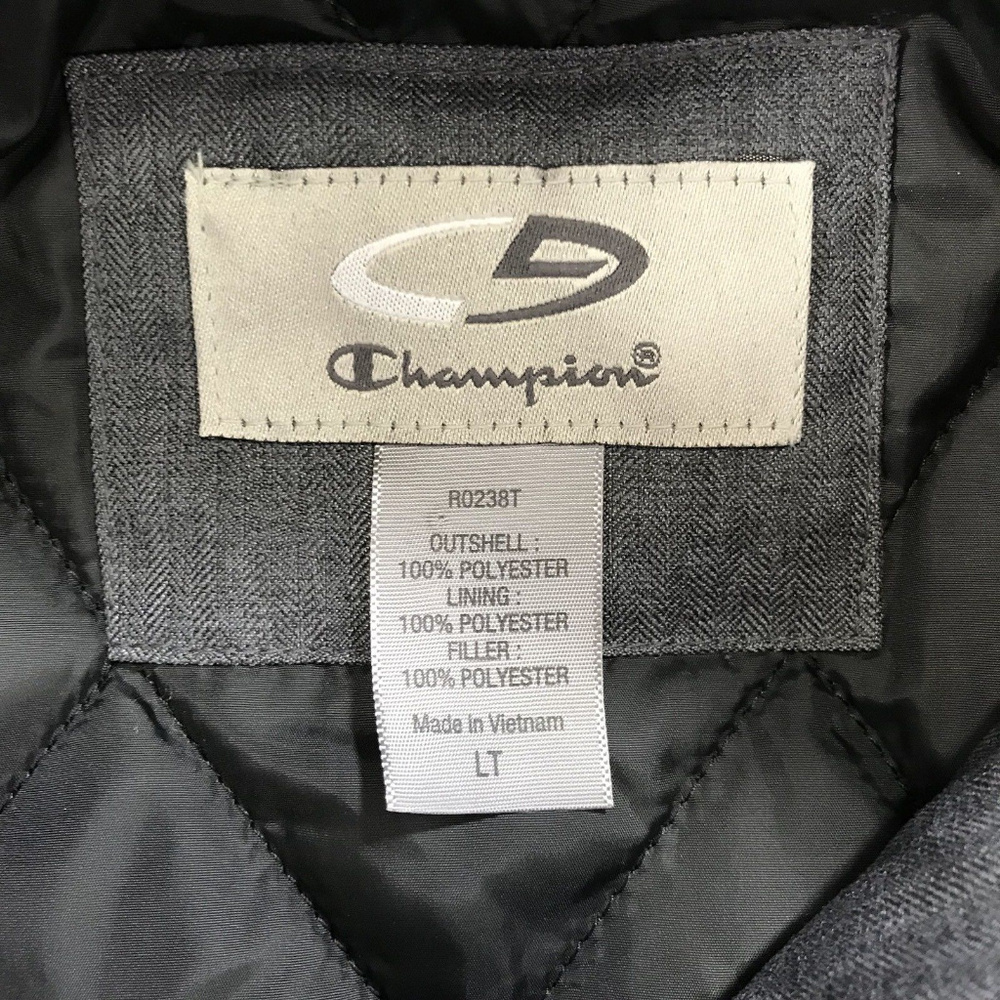 Champion Mens Jacket Gray Size LT NWT $81.99 - Picture 2 of 8
